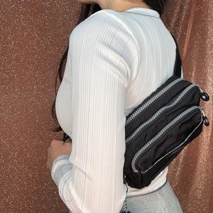 Kipling black fanny pack